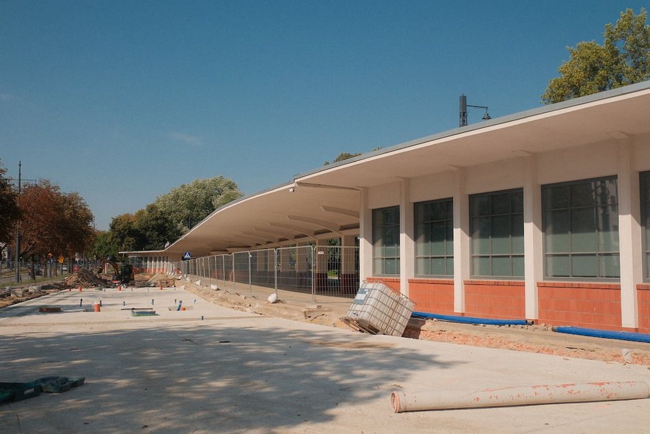 Remont krańcówki MPK Łódź przy Północnej