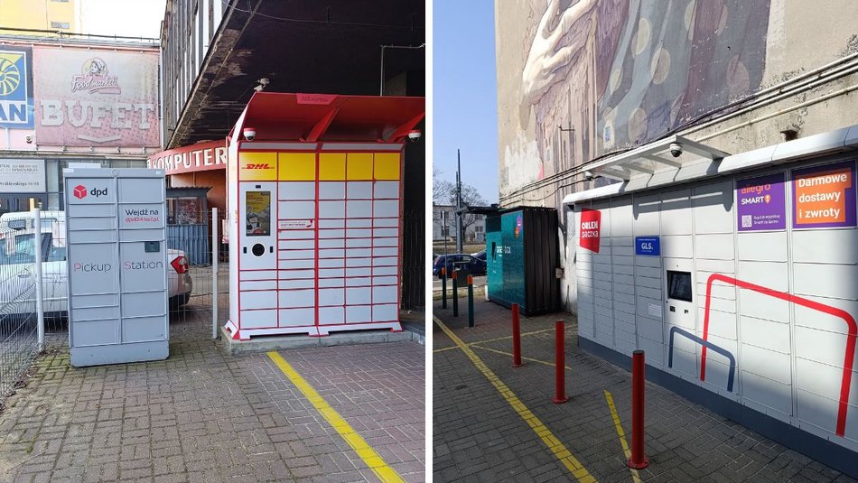 Łódź. Paczkomaty