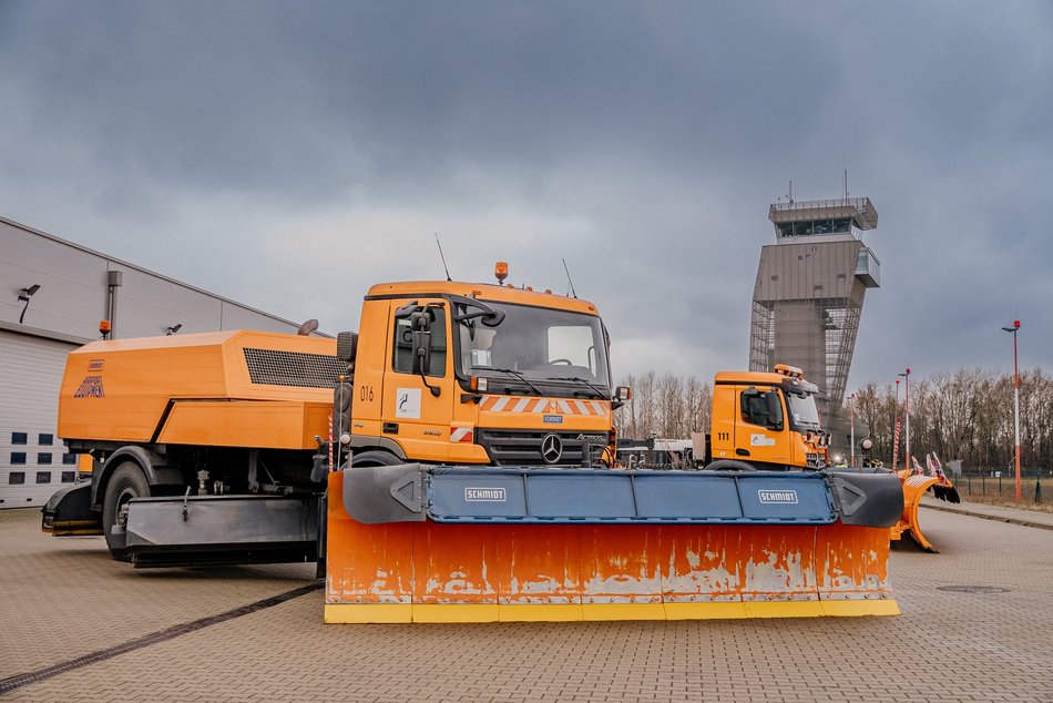 Lotnisko w Łodzi gotowe na zimę