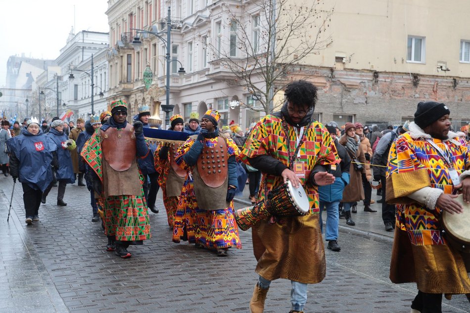 Orszak Trzech Króli na ul. Piotrkowskiej w Łodzi