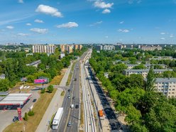 Remont al. Śmigłego-Rydza. Lanie asfaltu