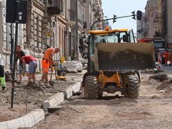 prace remontowe na ulicy Struga