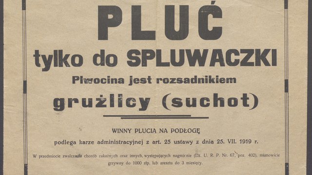 Zakaz plucia w Łodzi. Tak dawniej przeciwdziałano epidemii gruźlicy [ARCHIWALNE ZDJĘCIA]