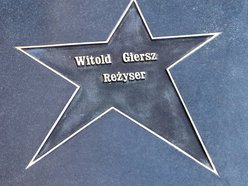 Łódź. Witold Giersz w Alei Gwiazd na Piotrkowskiej