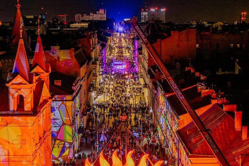 Light Move Festival 2025 Łódź na placu Wolności. Niesamowite widoki!