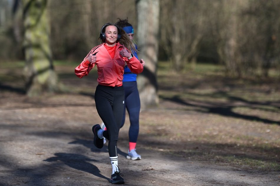 Łódź. Wielkanocny Parkrun w Parku Poniatowskiego