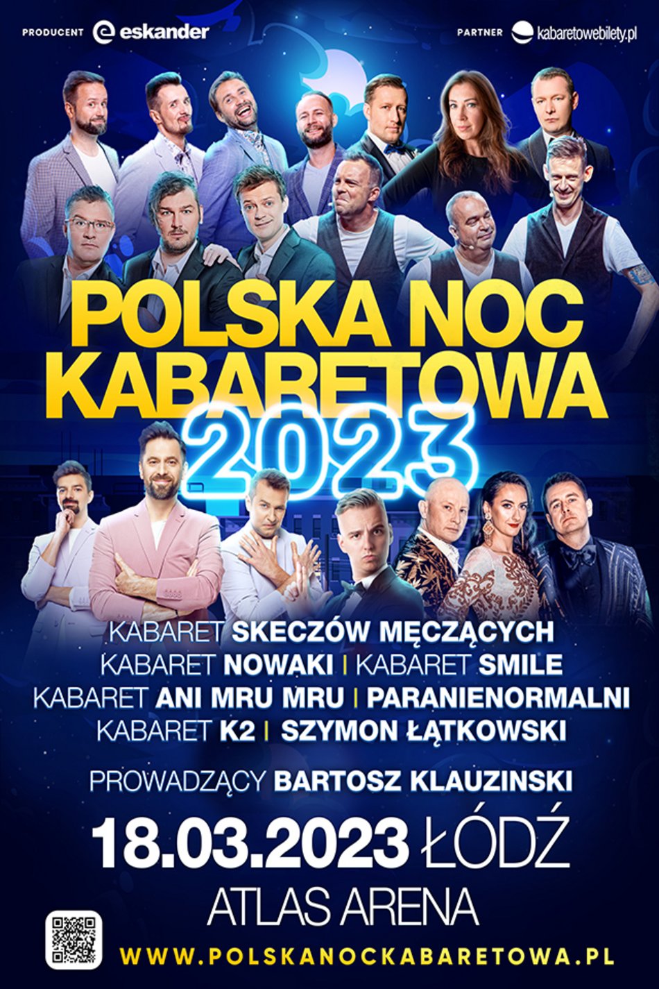 Polska Noc Kabaretowa, Atlas Arena, 18 marca 2023 r.
