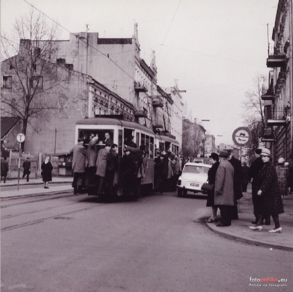 Łódź. Ulica Kopernika w Łodzi - lata 1964-1968