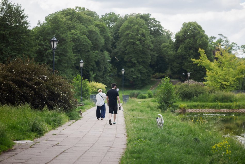 Łódź. Łodzianie spędzają czas wolny w Parku Helenów i Parku Podolskim w Łodzi. Sport i chillout