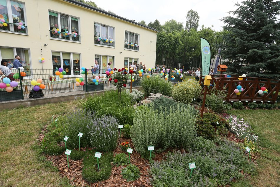 Nowy ogródek dydaktyczny w przedszkolu w Łodzi