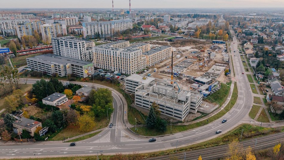 Łódź. Mieszkania zamiast Tesco. Zobacz, jak powstaje osiedle Zenit na Widzewie