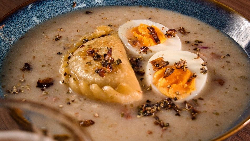 Łódź. Zalewajka w restauracji Szwalnia