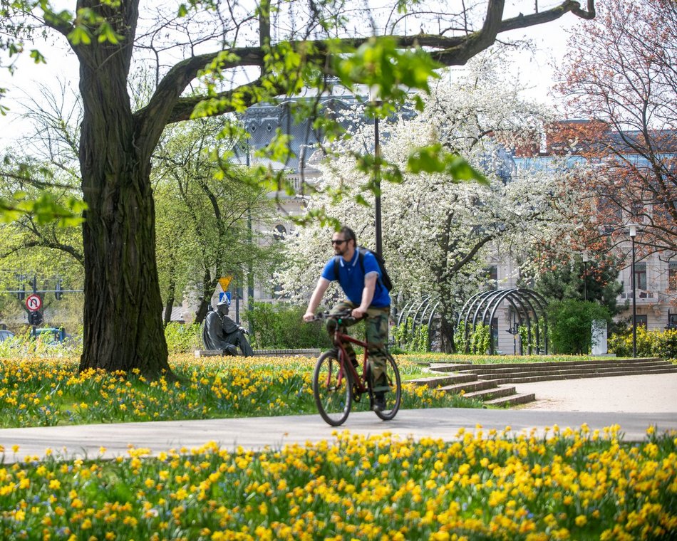 Łódź. Park Staromiejski w Łodzi