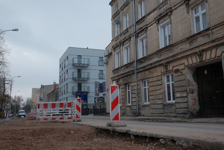 Łódź. Remont ul. Przędzalnianej w Łodzi