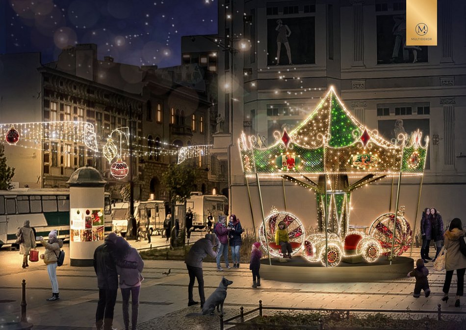 Святкова ілюмінація на Piotrkowskiej 2022