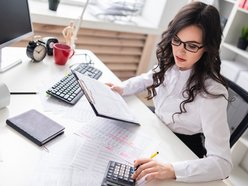 Łódź. Kobieta w biurze