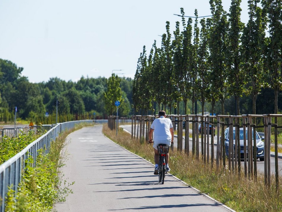 Łódź. Droga rowerowa
