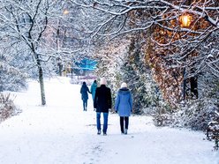 Park Helenów zimą