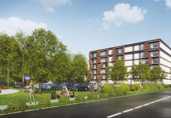 Nowe mieszkania komunalne powstaną na Dąbrowie - wizualizacja