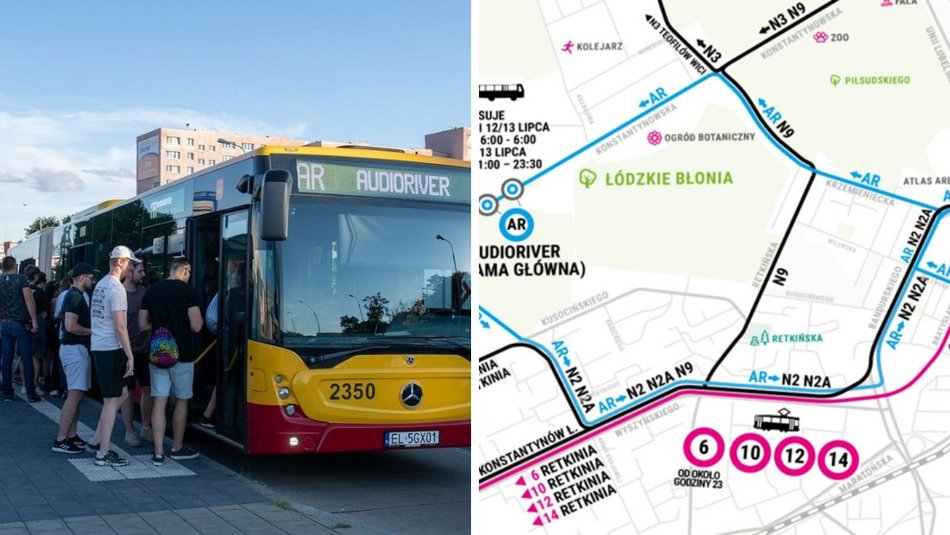 Łódź. Jak dojechać na Audioriver 2025 w Łodzi? Darmowe MPK Łódź dla festiwalowiczów i specjalna linia