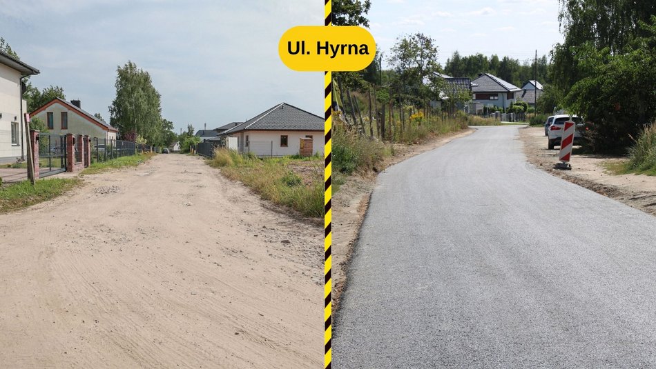 Łódź. Ulica Hyrna w Łodzi