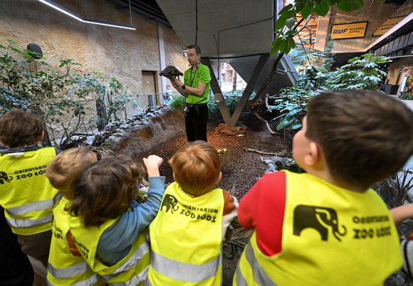 Łódź. Dzieci na warsztatach w Orientarium Zoo Łódź