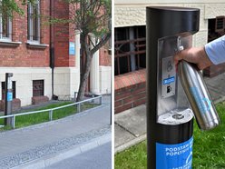 Łódź. Nowy zdrój z wodą w Łodzi. Powstał w odpowiedzi na potrzeby mieszkańców