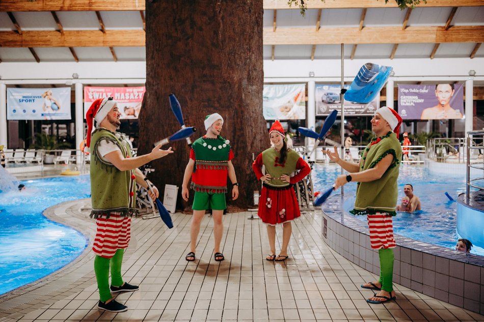 Aquapark Fala opanowały Mikołaje