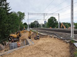 Budowa przystanku kolejowego Pabianice Północne