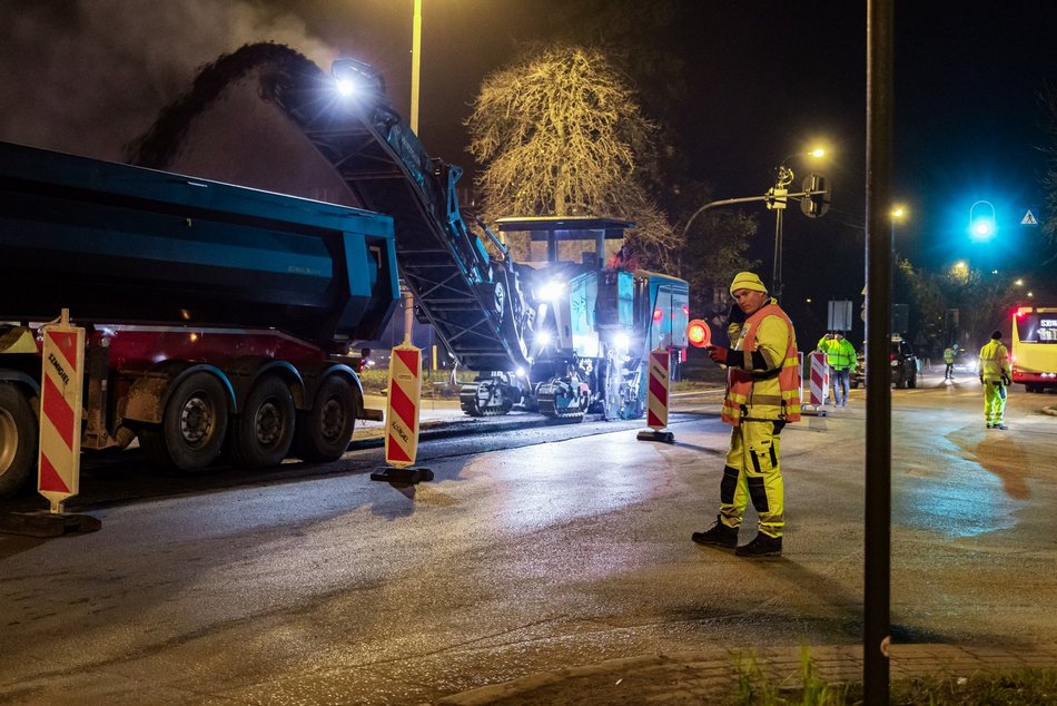 Łódź. Remont Brzezińskiej w Łodzi. Drogowcy będą pracować również w nocy!