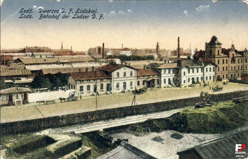 Dworzec Łódź Fabryczna - 1917 rok