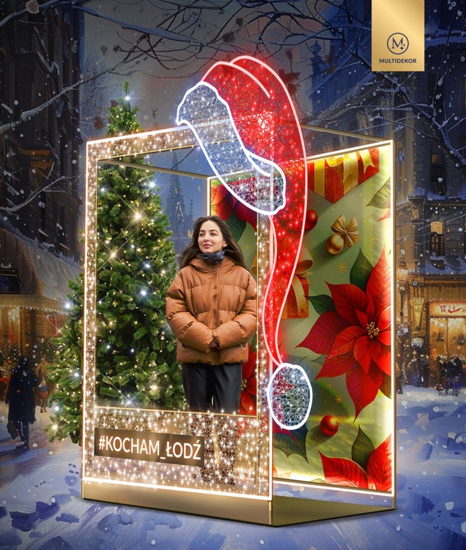 Łódź. Świąteczna iluminacja w Łodzi - wizualizacja