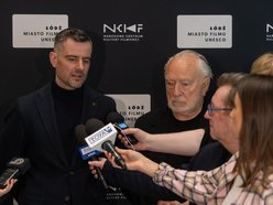 Łódź. Tomasz Kot i Antoni Pawlicki w kinie EC1 Łodź. Gościli na premierowym pokazie filmu „Pojedynek”