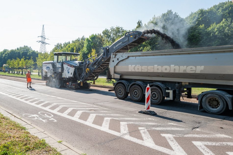 Remont Przybyszewskiego, prace na odcinku pomiędzy Augustów a Puszkina