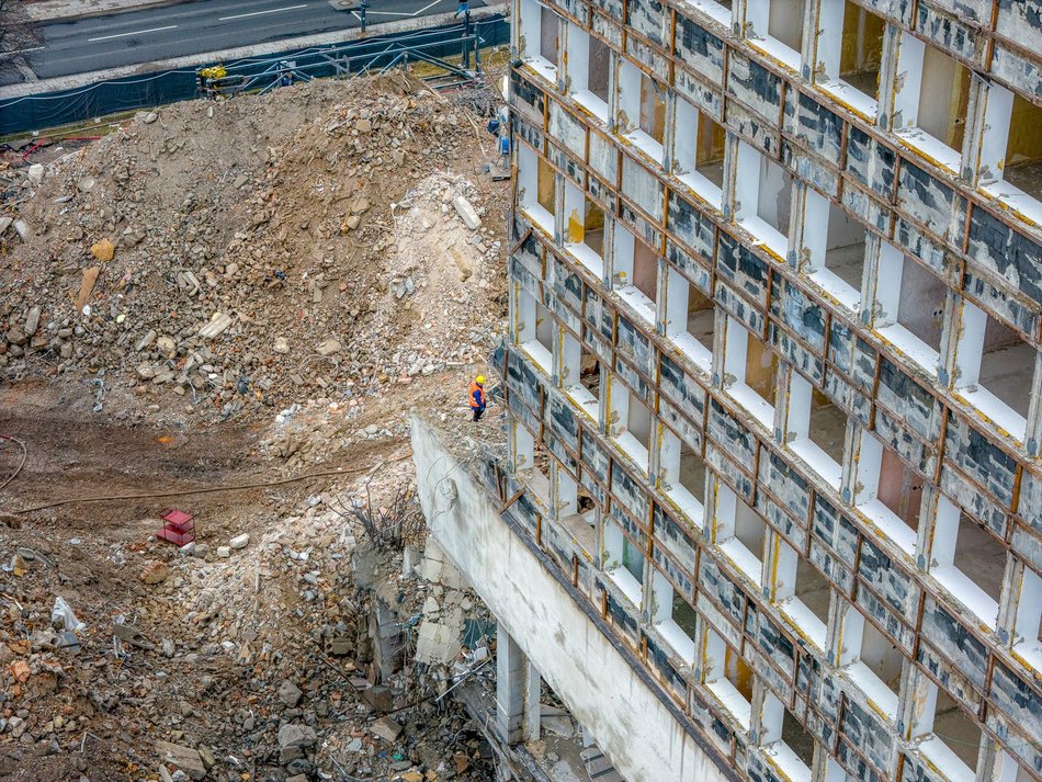 Rozbiórka hotelu Światowit
