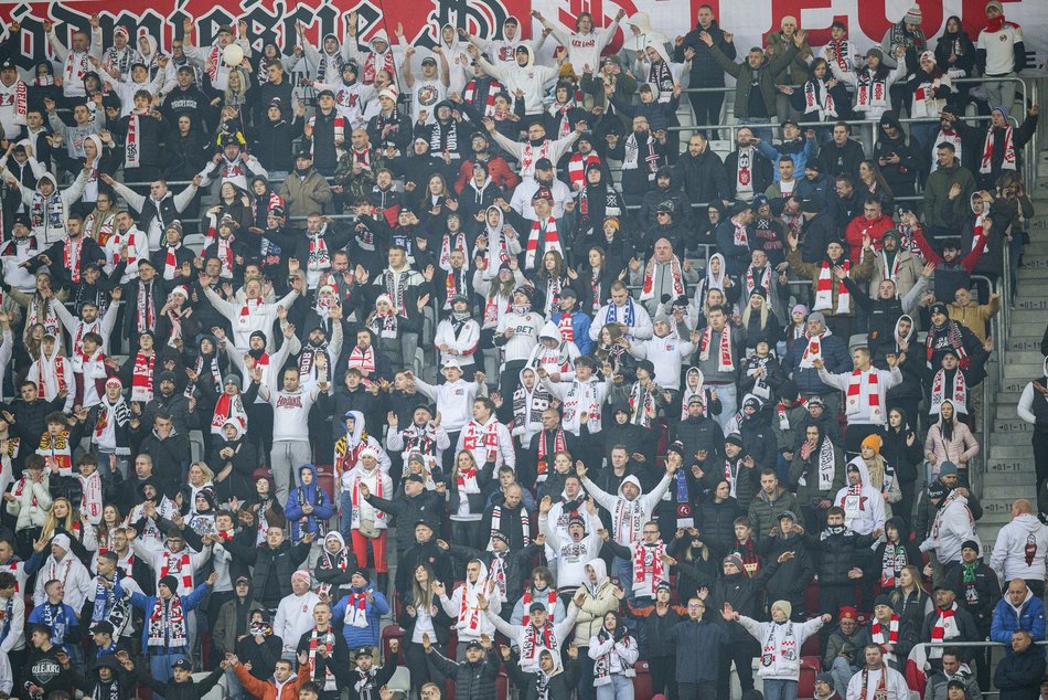 Kibice na meczu ŁKS Łódź - Ruch Chorzów