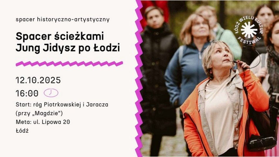 Łódź. SPACER ŚCIEŻKAMI JUNG JIDYSZ