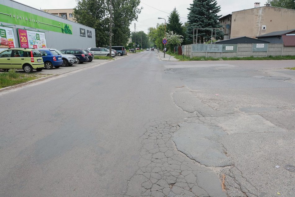 Łódź. Remont ul. Marysińskiej w Łodzi