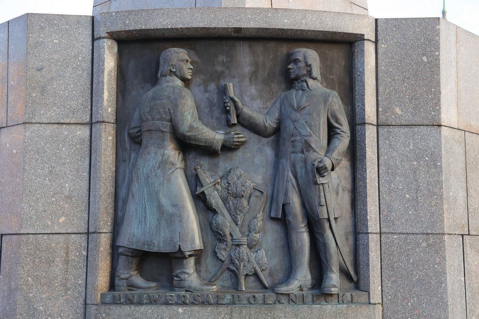 Łódź. pomnik Tadeusza Kościuszki na placu Wolności w Łodzi