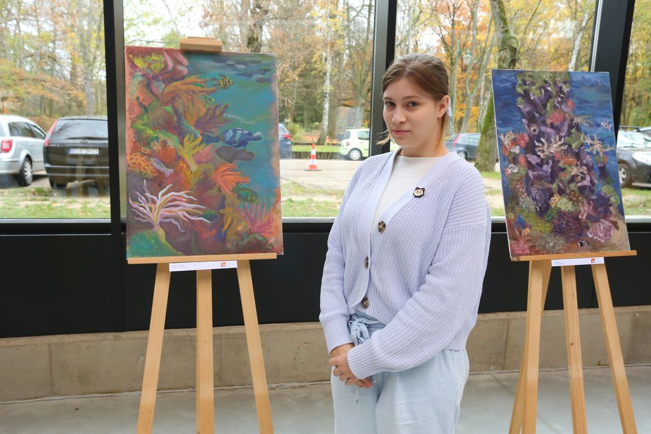 Wystawa prac plenerowych uczniów Państwowego Liceum Sztuk Plastycznych w Łodzi w Orientarium Zoo Łódź