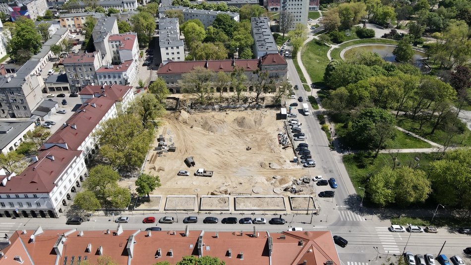 wizualizacja wyglądu Starego Rynku w Łodzi