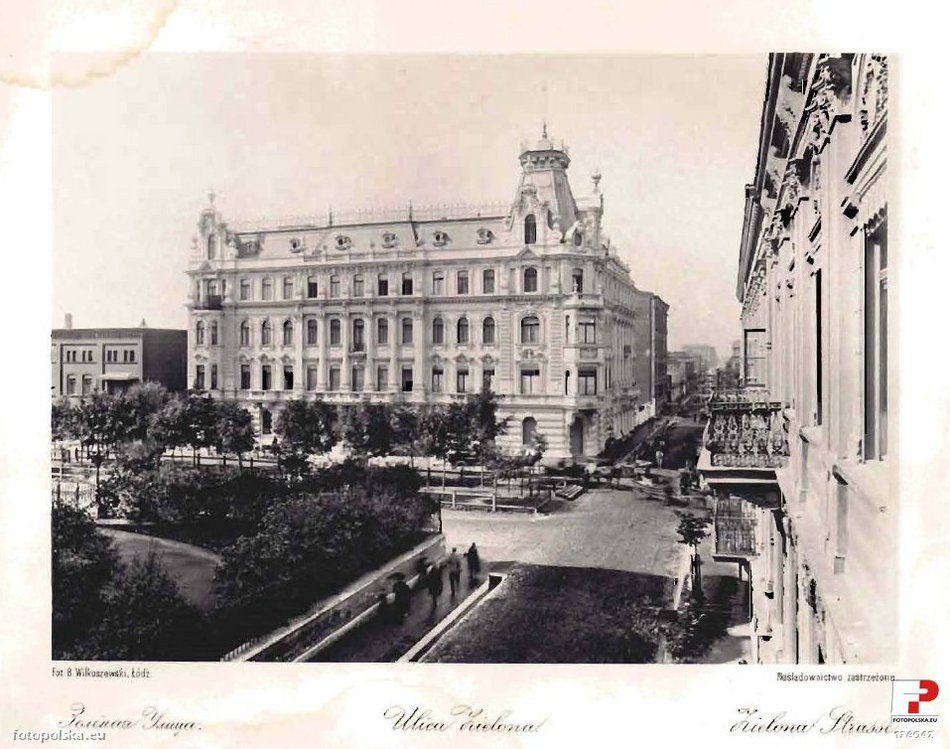 dawna fotografia pokazująca miasto Łódź w XIX wieku