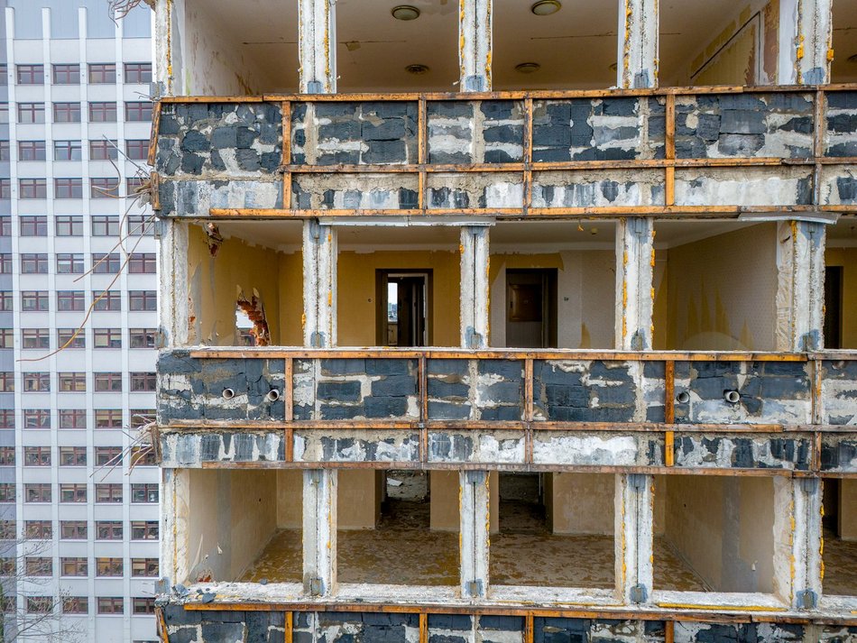 Rozbiórka hotelu Światowit