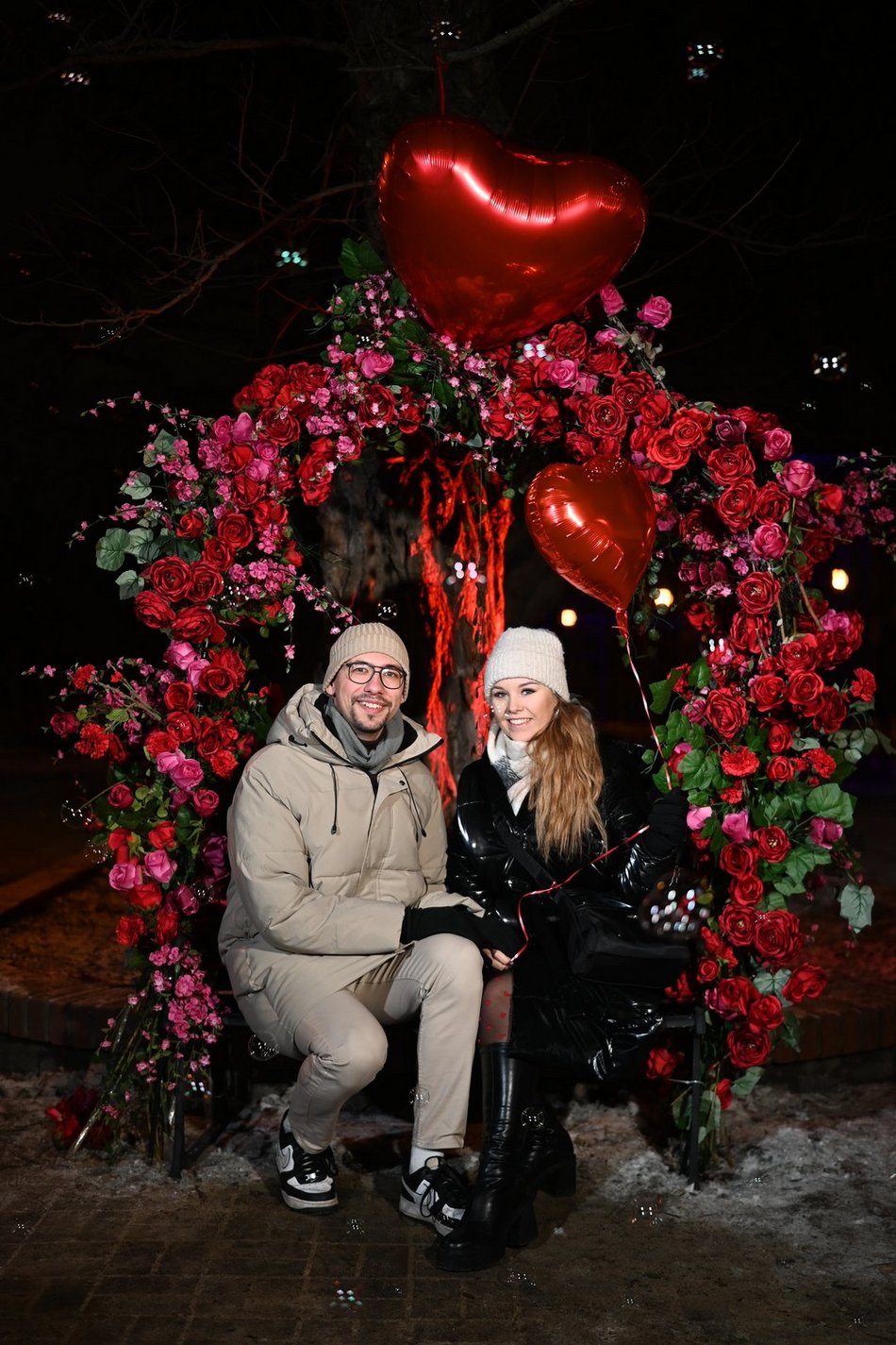 Łódź. Walentynki w Pasażu Rubinsteina w Łodzi. Aż czuć miłość w powietrzu!