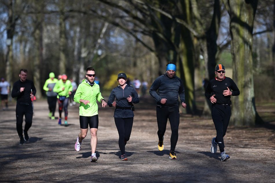 Łódź. Wielkanocny Parkrun w Parku Poniatowskiego