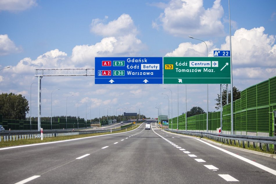 Remont na autostradzie A1 w kierunku Gdańska