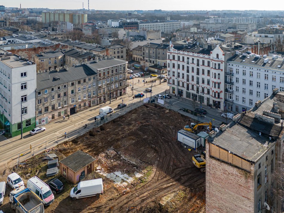 Nowe osiedle mieszkaniowe Flora w Łodzi