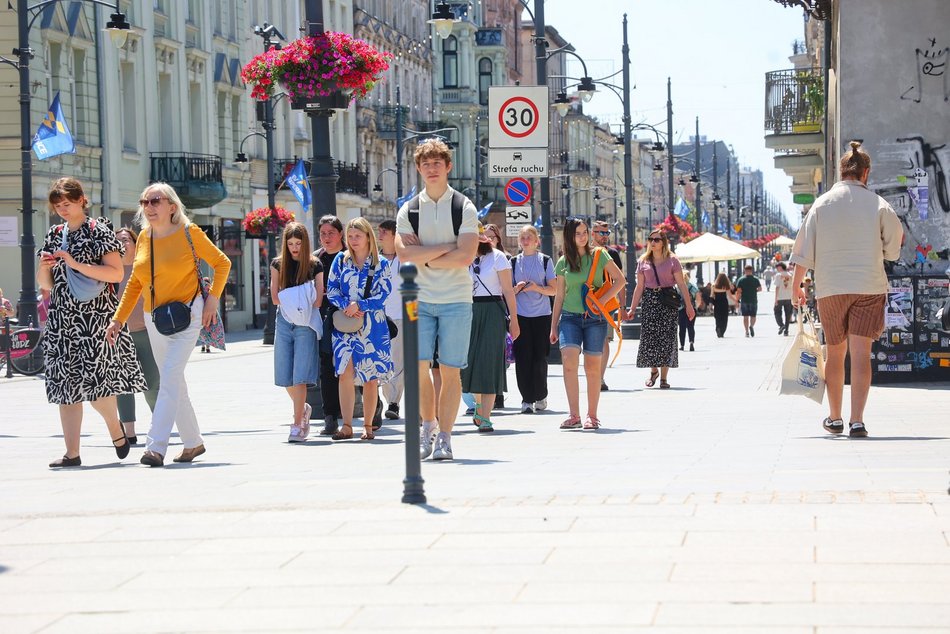 Lato zawitało na Piotrkowską i plac Wolności. To gorący weekend w Łodzi