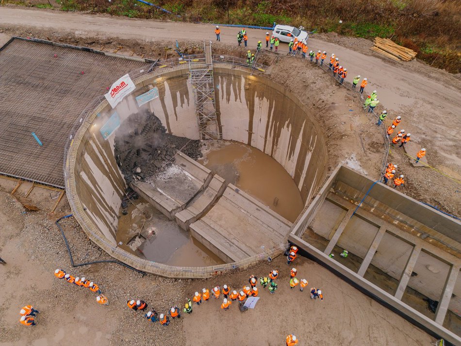 Tunel pod Łodzią. Tarcza Faustyna skończyła drążyć!