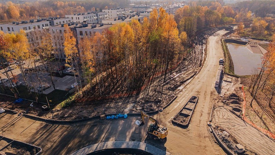 Łódź. Remont Kaczeńcowej. Zobacz nowe rondo i drogę z lotu ptaka!